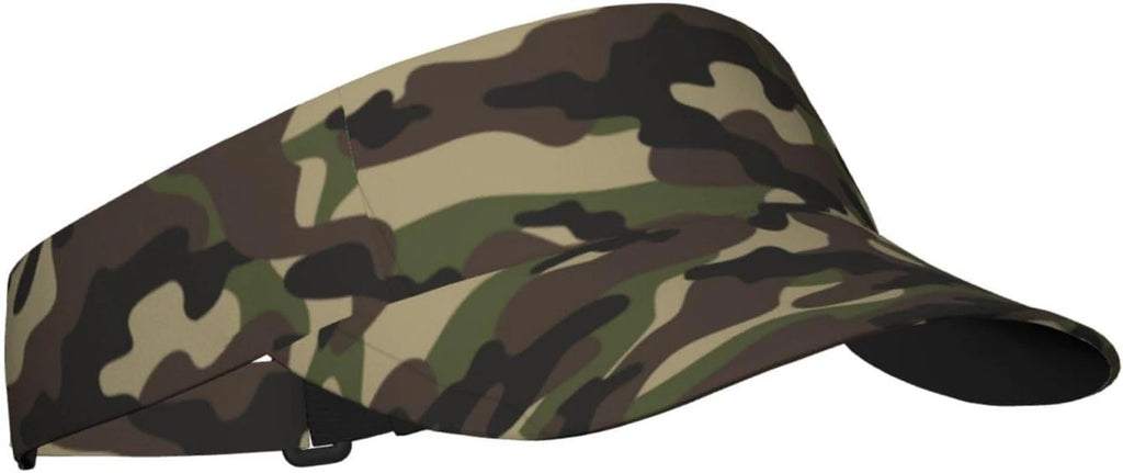 Unisex Sports Sun Visor Hats, Adjustable Lightweight Packable Sun Visor Hat Beac