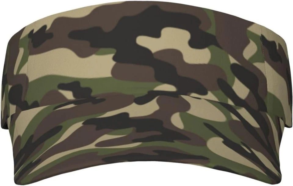 Unisex Sports Sun Visor Hats, Adjustable Lightweight Packable Sun Visor Hat Beac